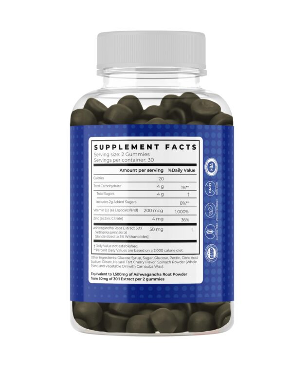 Gomas de Ashwagandha sabor cereza GUSEVIT 60 unidades