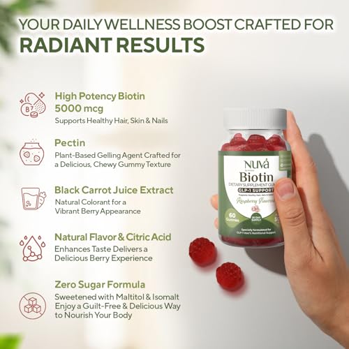 Gomas de Biotina Veganas de Frambuesa