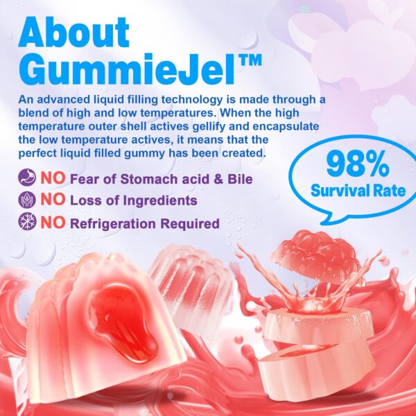 Gomitas veganas para salud intestinal sin azúcares añadidos