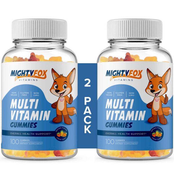 Version 1.0.0 Gomas multivitamínicas veganas para niños Mighty Fox 200 unidades