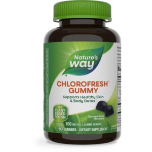 Gomas Nature’s Way Clorofresh para piel y detox