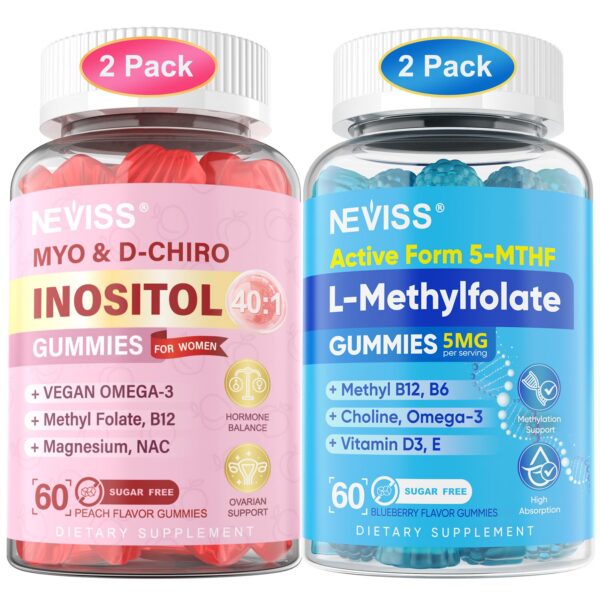 Gomas NEVISS combinación inositol y metilfolato paquete