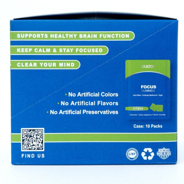 Gominolas orgánicas Melena de León y Cordyceps Soultox