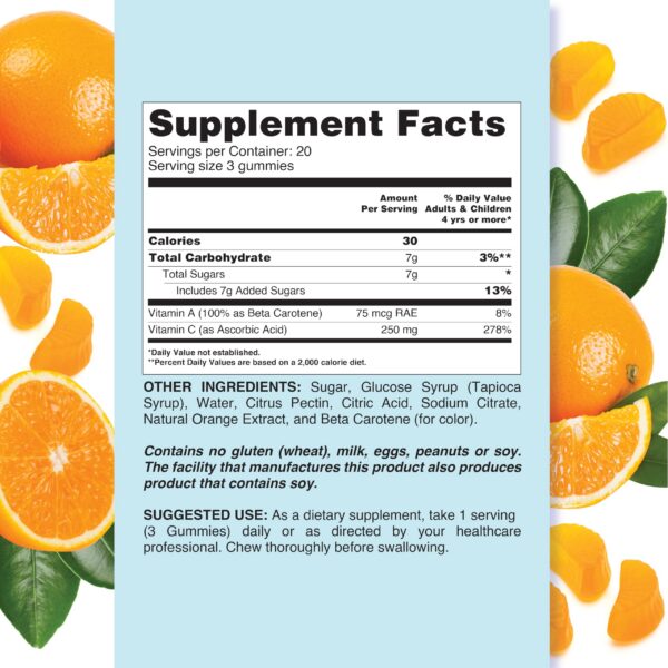 Gominola vitamina C abierta