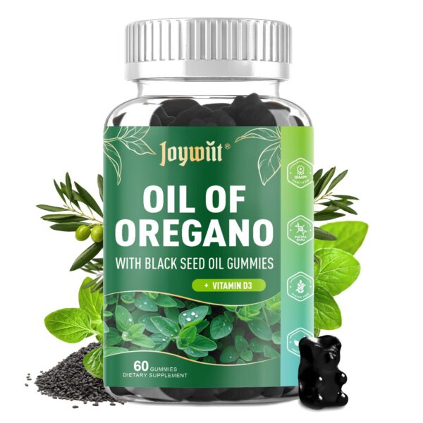 Envase gomitas Joywiit aceite orégano y vitamina B1