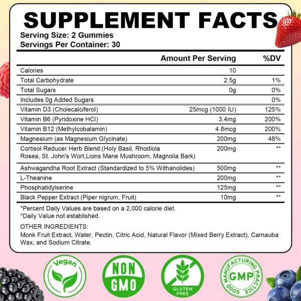 Gominolas para apoyo de cortisol Flyrocer en presentación