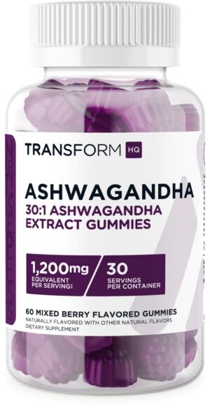 Gominolas de Ashwagandha TransformHQ en envase