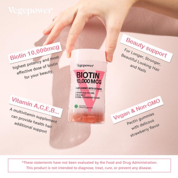 Gominolas biotina vitaminadas para uso diario