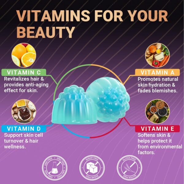 Gominolas con colágeno y ácido hialurónico para belleza natural