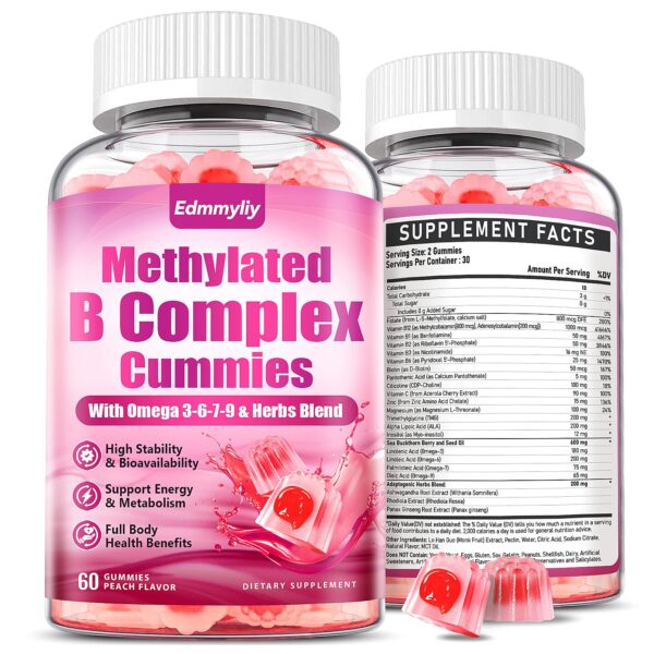 Gominolas de Complejo B Metilado Edmmyliy para mujeres