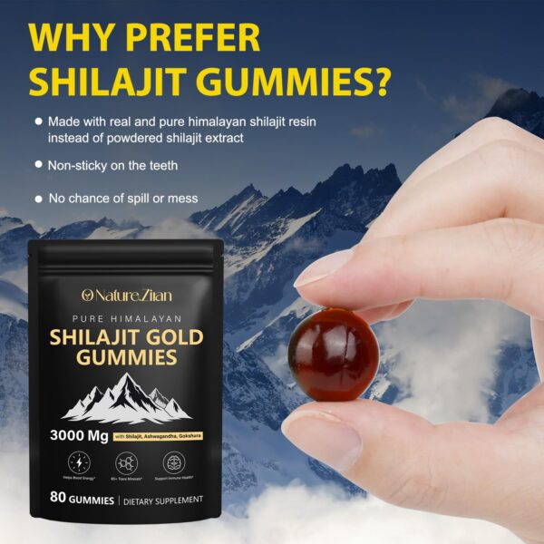 Gominolas para energía fuerza y resistencia Shilajit