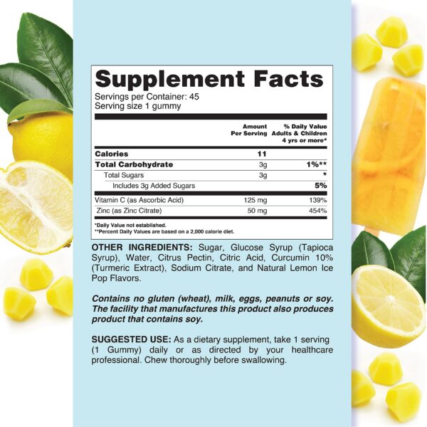 Gominolas LIVS limón vitamina C y zinc