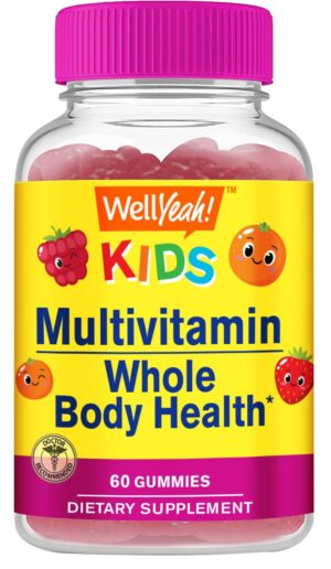 Gominolas multivitamínicas WellYeah para niños empaque frontal
