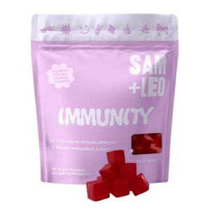 Gominolas naturales SAM+LEO inmunidad sabor a baya 60 unidades