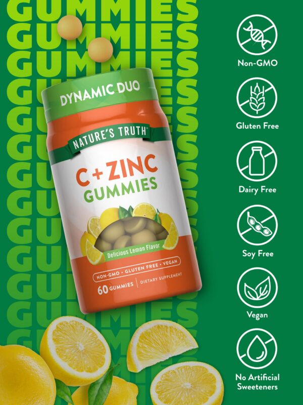 Version 1.0.0 Gominolas Nature's Truth vitamina c y zinc detalle