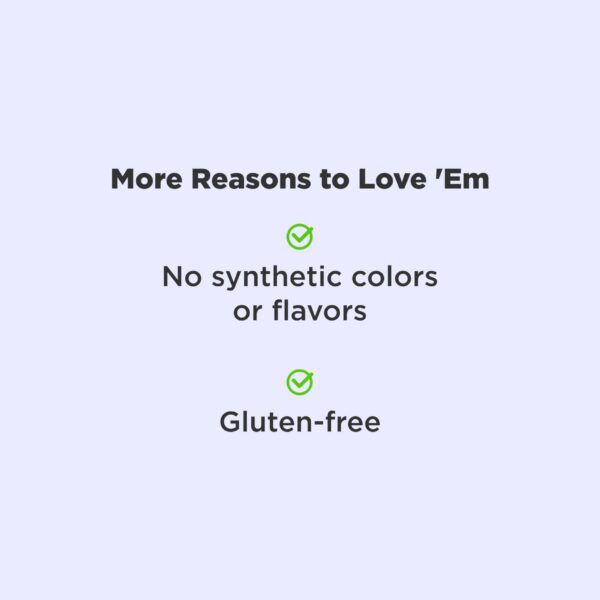 Gominolas para dormir OLLY en forma circular moradas