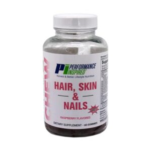 Frascos de gominolas PERFORMANCE INSPIRED para cabello y piel.