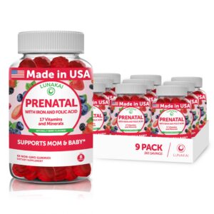 Gominolas prenatales Lunakai sabor baya para mujeres embarazadas