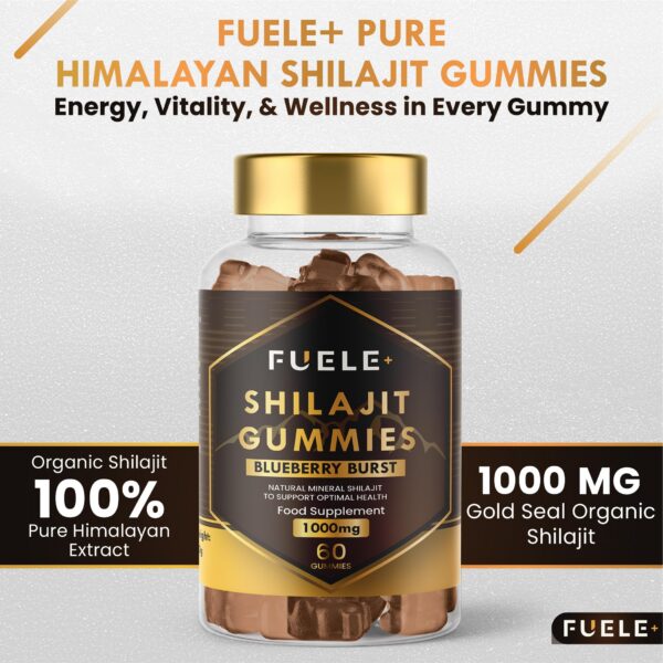 Gominolas puras de Shilajit con sabor a arándano