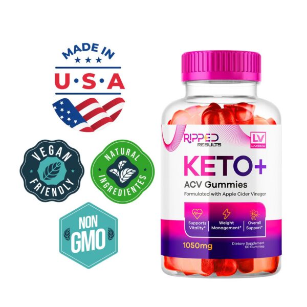 Gominolas Ripped Results Keto Plus para apoyo en dieta ketogenic