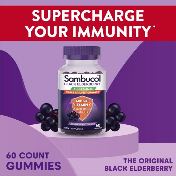 Gominolas Sambucol sin gluten y veganas para sistema inmune