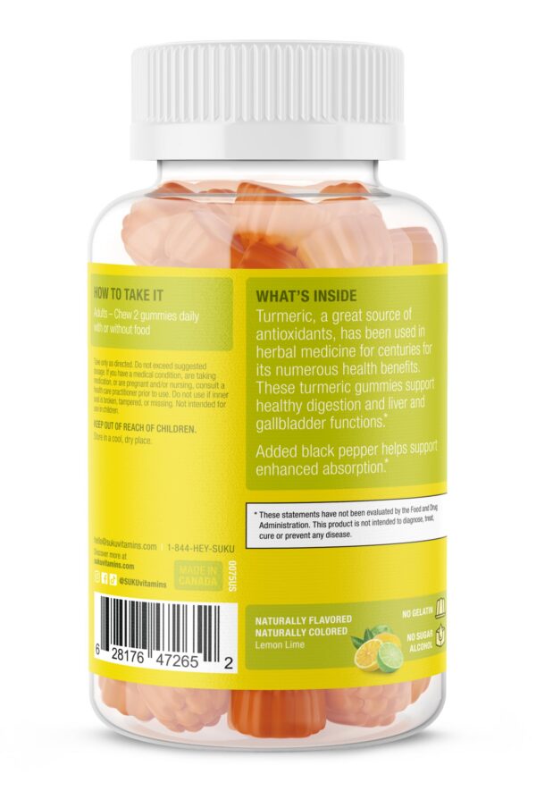 Gominolas SUKU cúrcuma protección hígado y articulaciones
