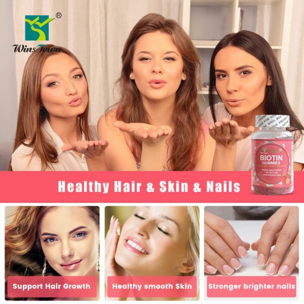 Gominolas vegetarianas de biotina con sabor a fresa