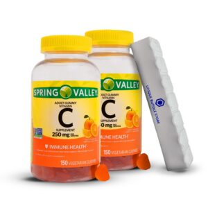 Gominolas de vitamina c sabor naranja Spring Valley paquete doble