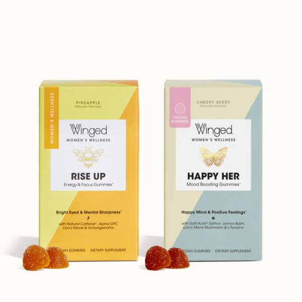 Version 1.0.0 Gominolas Winged Happy Her Mood & Rise Up paquete