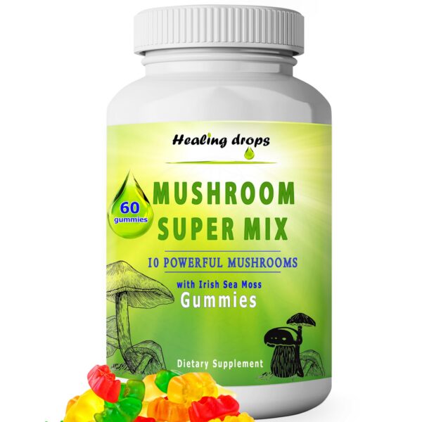 Gomitas de 10 hongos y musgo de mar HEALING DROPS