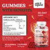 Gomitas con 1500 mg de extracto de ginseng rojo coreano por porción