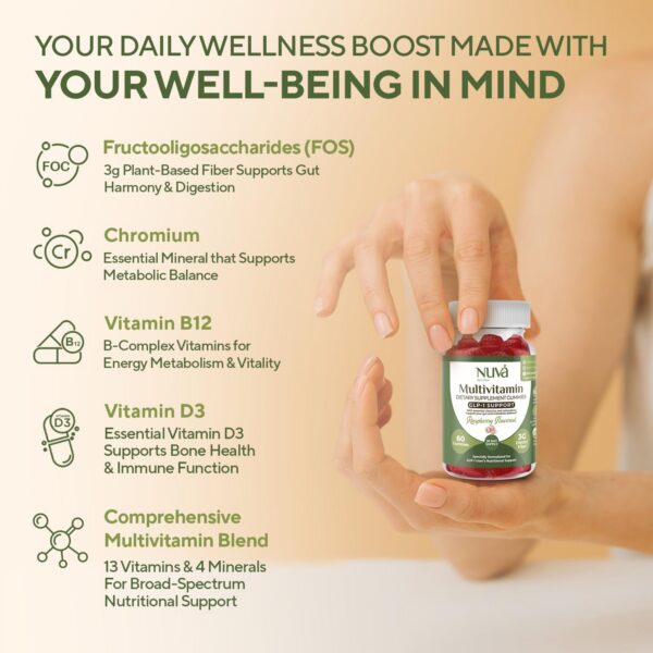 Gomitas con 3g fibra vegetal para salud intestinal y digestión sana