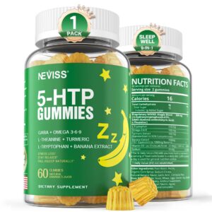 Gomitas 5-HTP GABA sin melatonina NEVISS para sueño natural