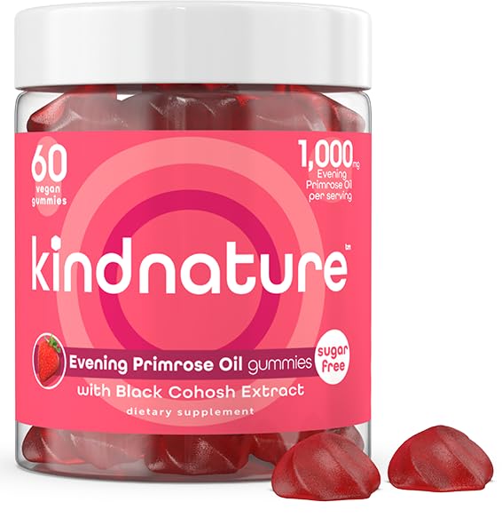 Version 1.0.0 Gomitas aceite onagra Kind Nature mujeres equilibrio hormonal