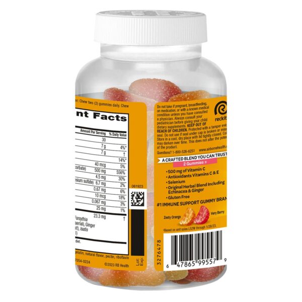 Gomitas Airborne apoyo inmunológico con zinc y vitamina e