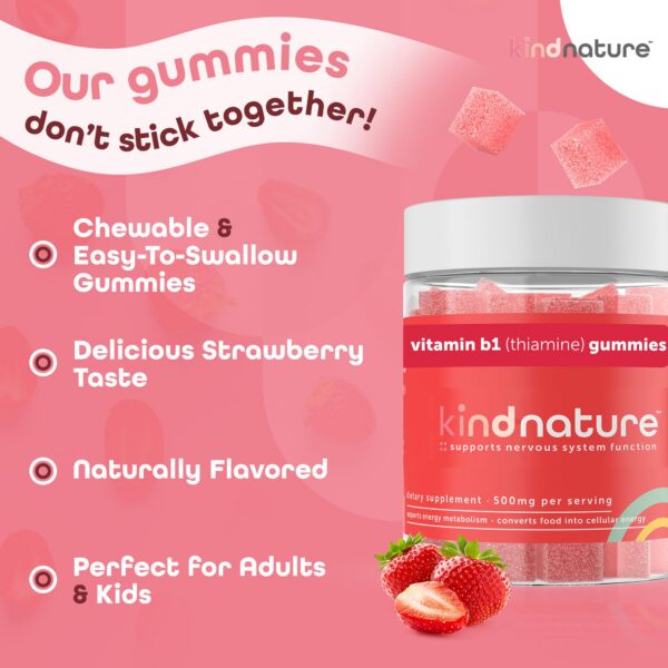 Gomitas alta potencia B1 Kind Nature para energía y enfoque