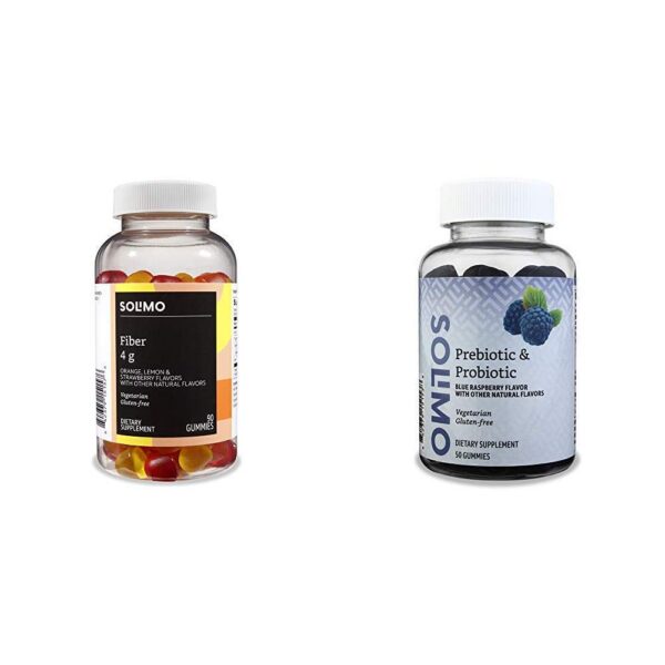 Version 1.0.0 Gomitas Amazon Basics salud digestiva 90 unidades envase frontal