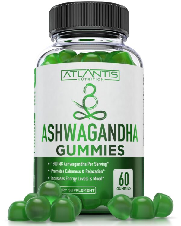 Gomitas Ashwagandha 1500mg Atlantis Nutrition 60 unidades veganas