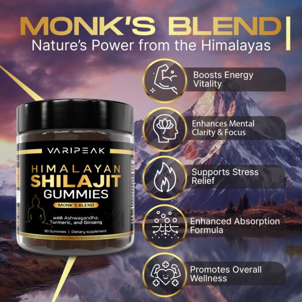 Version 1.0.0 Gomitas con ashwagandha y cúrcuma Varipeak para energía