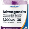 Gomitas ashwagandha Nutricost sabor mezcla de bayas