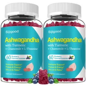 Gomitas de ashwagandha sabor arándano para relajación y sueño