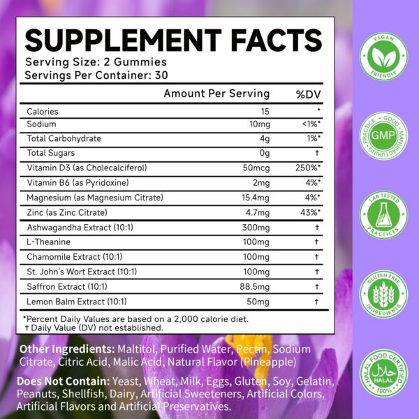 Gomitas MOORGUMY con extracto premium de azafrán