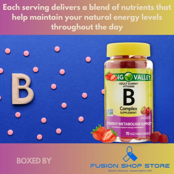 Botella de gomitas B Complex sabor fresa