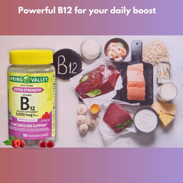 Gomitas B12 aptas para vegetarianos uso diario