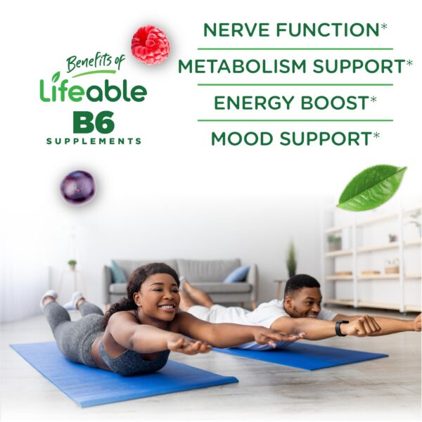 Gomitas B6 sabor fresa Lifeable