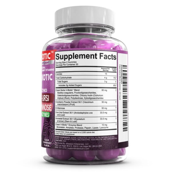 Gomitas para balancear flora vaginal y pH Clean Nutraceuticals