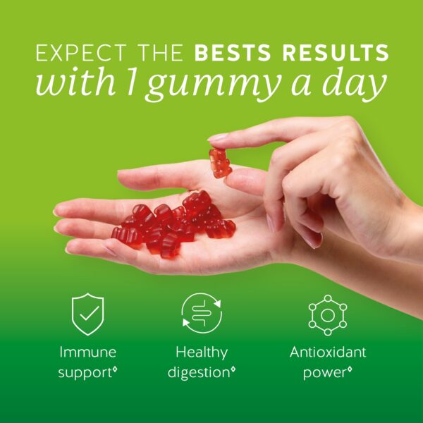 Gomitas Bears with Benefits botella con gomitas y etiqueta