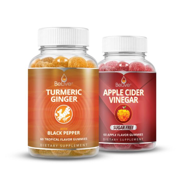 Gomitas BeLive cúrcuma y vinagre sidra manzana con jengibre