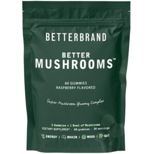 Gomitas BetterMushrooms Betterbrand con mezcla de 10 hongos