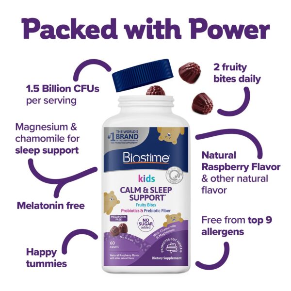 Gomitas Biostime para niños con fibra prebiótica y probióticos